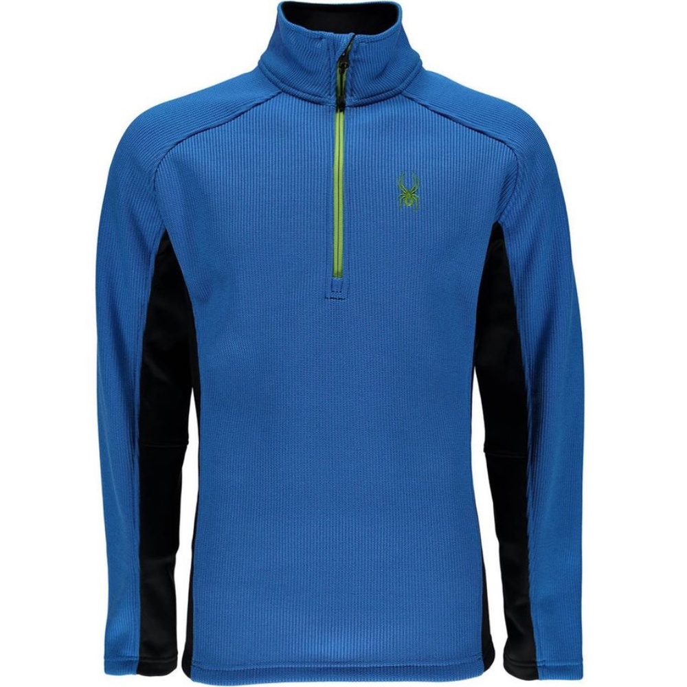Spyder Blue Outbound 1/2 Zip Mid Weight Core Sweater Sweatshirt Jacket Men 2XL - Picture 1 of 7